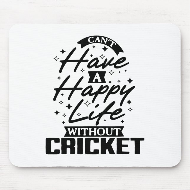 This Unique Design Is An Ideal Choice For Cricket  Mouse Pad (Front)