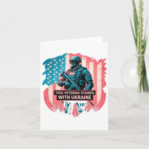 This Veteran Stands With Ukraine Support Ukraine V Card