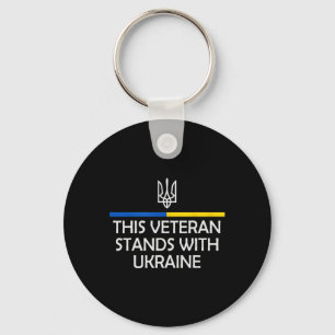 This Veteran Stands With Ukraine Zelensky Ukrainia Keychain