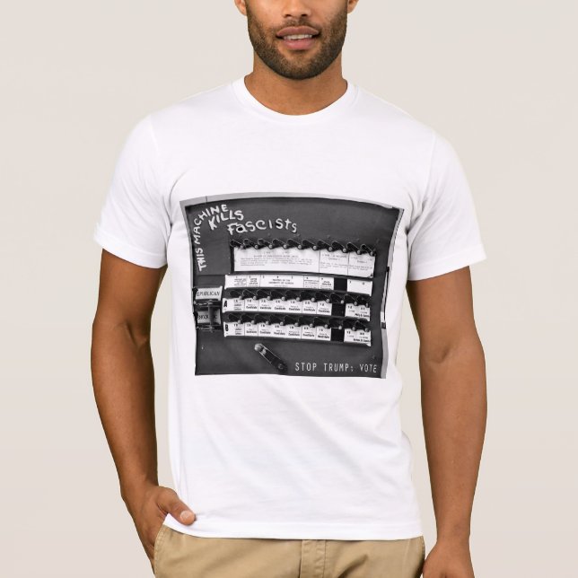 This [Voting] Machine Kills Fascists Tee (Front)