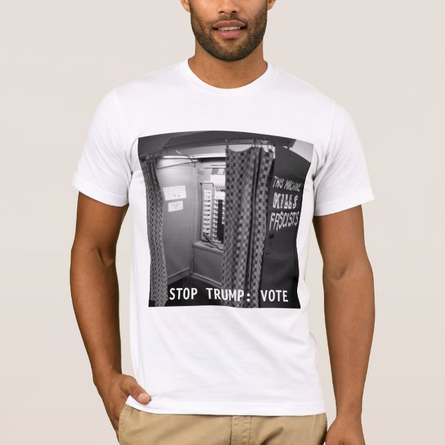 This [Voting] Machine Kills Fascists Tee Design 3 (Front)