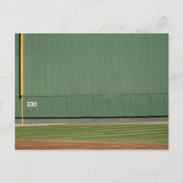 This wall is known as 'the Green Monster.'Foul Postcard (Front)