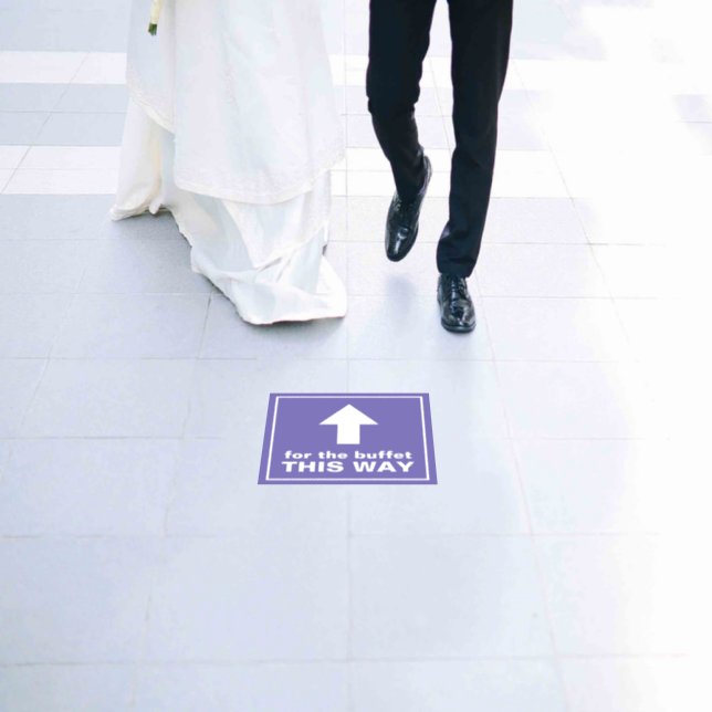 this way arrow floor decals (Wedding)