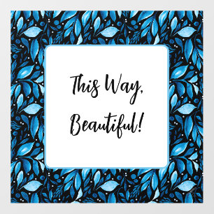 This Way, Beautiful Customizable Salon or Spa  Floor Decals