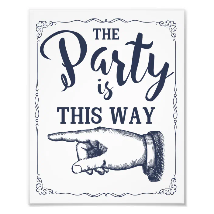 Black /& White Lights Chalkboard Effect This Way Arrow Left Wedding Sign Print