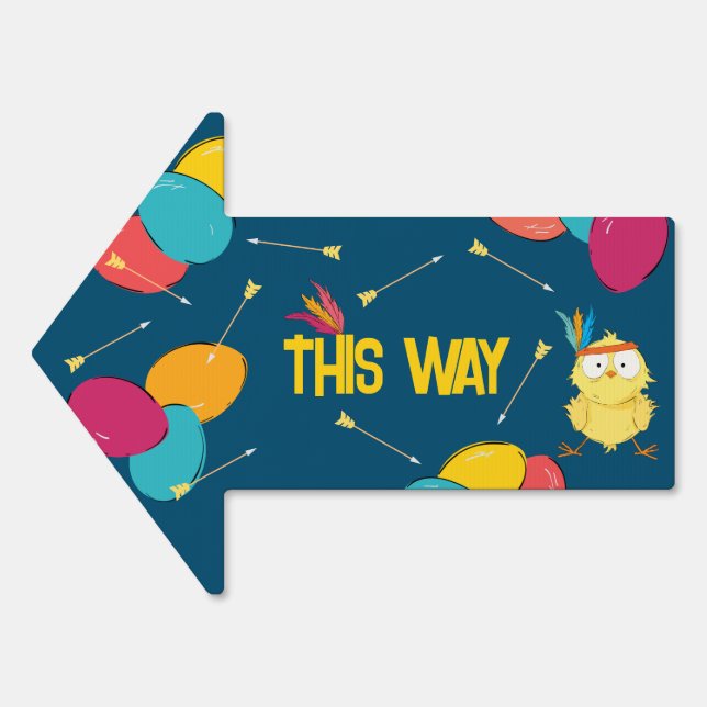 This Way + That Way | Easter Arrow Sign (Front)