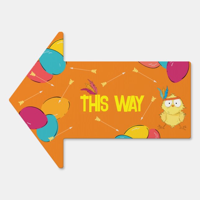 This Way + That Way | Easter Arrow Sign (Front)