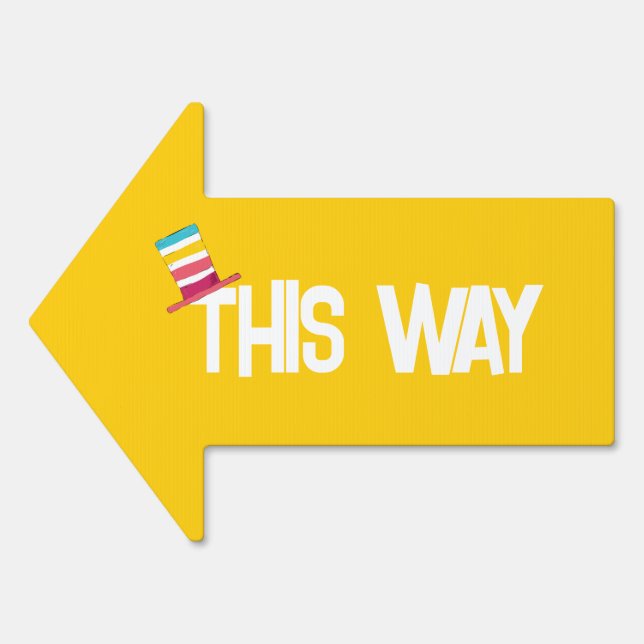 This Way + That Way | Easter Arrow Yard Sign (Front)