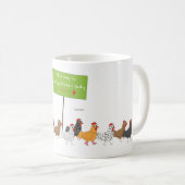 This Way to Crazy Chicken Lady Coffee Mug (Front Right)