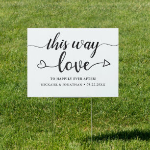 This Way to Happily Ever After Sign
