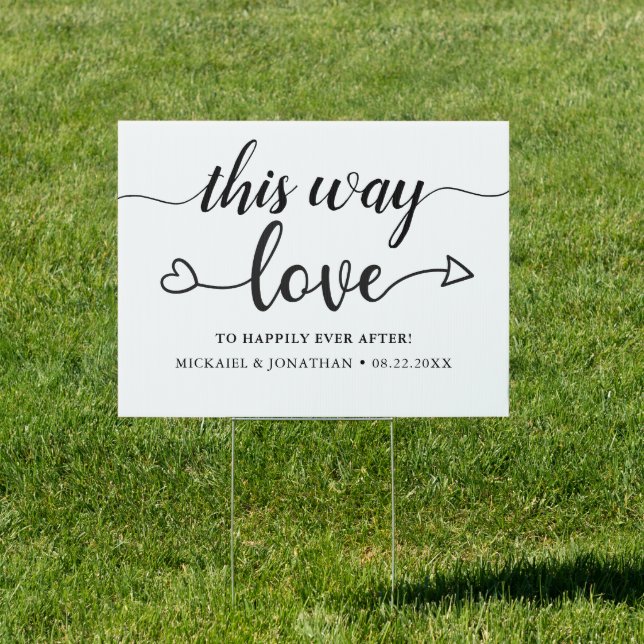 This Way to Happily Ever After Sign (Insitu)