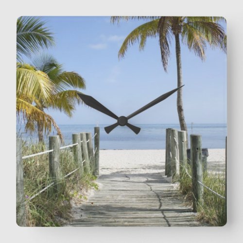 This way to paradise square wall clock