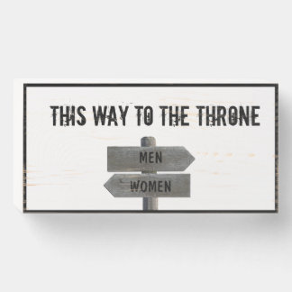 This Way To The Throne-Funny Bathroom Humor Sign