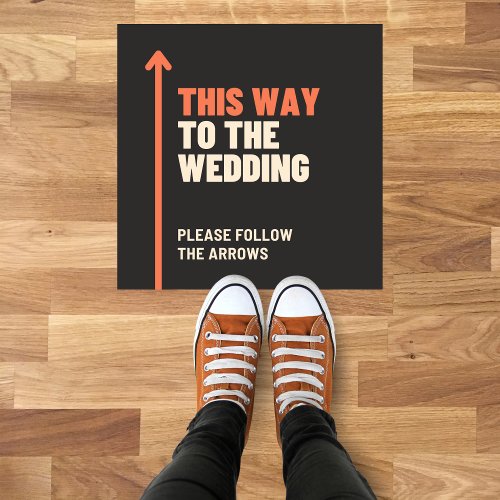 This way to The Wedding Floor Decals