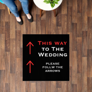 This way to The Wedding Floor Decals