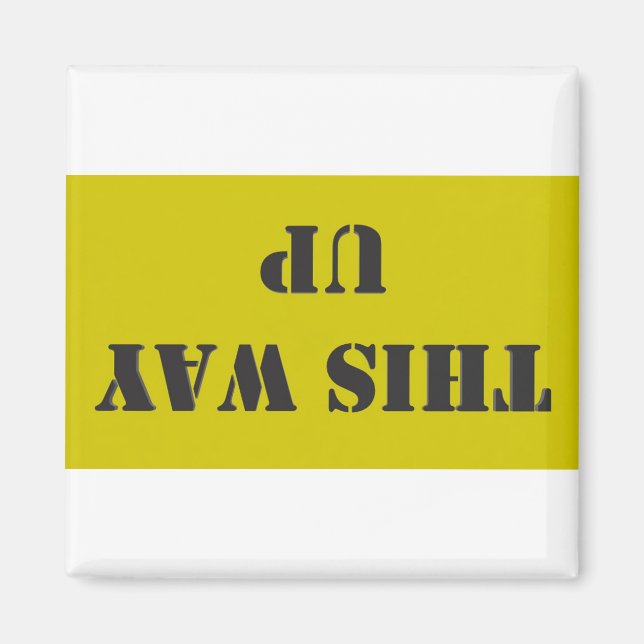 This way up magnet (Front)