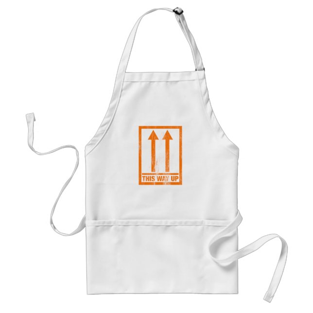 This way up sign adult apron (Front)