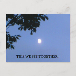 , THIS WE SEE TOGETHER love postcard