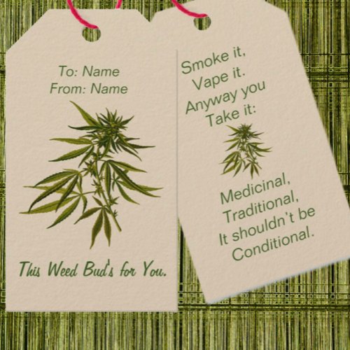 This Weed Buds for You Gift Tags