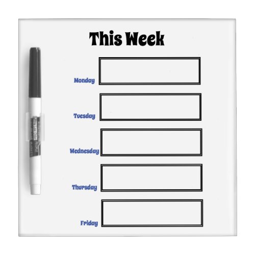 This Week Dry Erase Board