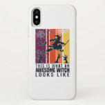 This what an awesome witch looks like. Funny Scary iPhone XS Case<br><div class="desc">Funny and scary halloween design for women. It is a great halloween gift for mother,  sister,  girlfriend,  and best friend who loves witches from horror movies. Add some fun to your halloween night now</div>