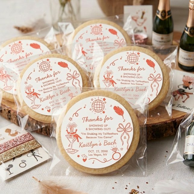 This Wife Is A Showgirl Bachelorette Party Favor Classic Round Sticker (Creator Uploaded)