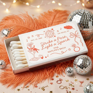 This Wife Is A Showgirl Bachelorette Party Favor Matchboxes