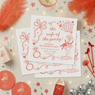 This Wife Is A Showgirl Bachelorette Party Napkins