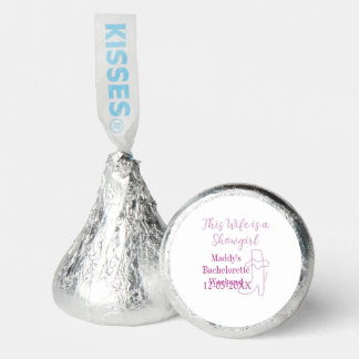 this wife is a showgirl bachelorette party purple  hershey®'s kisses®