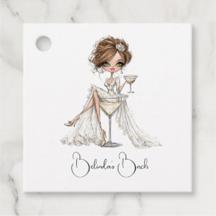 This Wife is a Showgirl Faux Glitter Bachelorette Favor Tags
