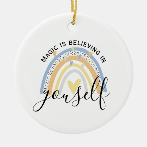 this will be our year positive affirmation gift ceramic ornament