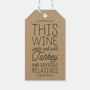 This Wine Pairs Well With... Gift Tags
