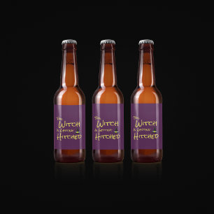 This Witch Is Getting Hitched Beer Bottle Label