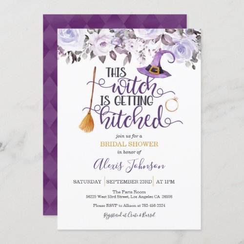 This Witch is Getting Hitched Bridal Shower Invitation