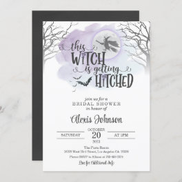 This Witch is Getting Hitched Bridal Shower Invitation