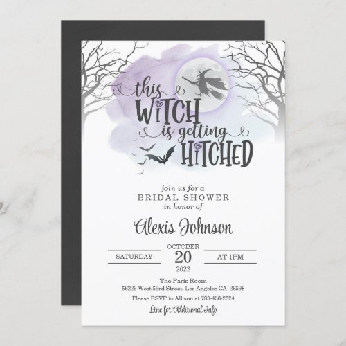 This Witch is Getting Hitched Bridal Shower Invitation