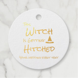 This Witch Is Getting Hitched Foil Favor Tags