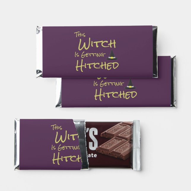 This Witch Is Getting Hitched Hershey Bar Favors (Front)