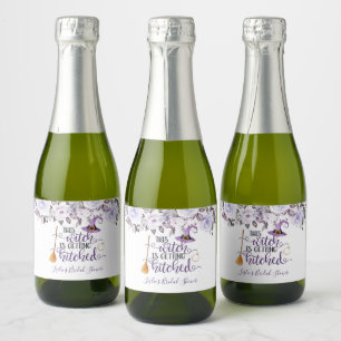 This Witch is Getting Hitched Mini Sparkling Wine  Label