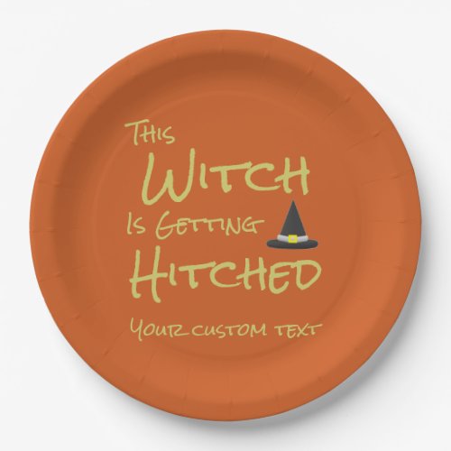This Witch Is Getting Hitched Paper Plate