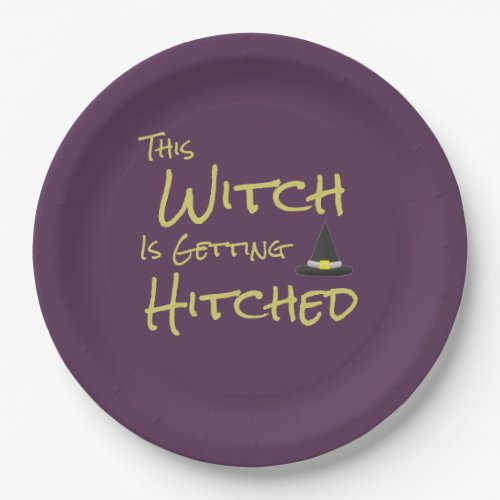 This Witch Is Getting Hitched Paper Plates