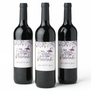 This Witch is Getting Hitched Wine Label