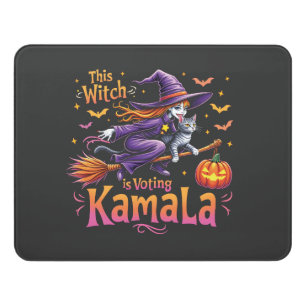 This Witch is Voting Kamala Cat Lady Harris Door Sign