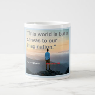 "This world is but a canvas to our imagination." Giant Coffee Mug