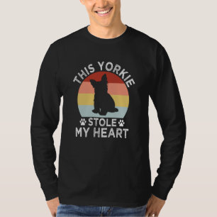 This Yorkie Stole My Heart Yorkshire Terrier Dog   T-Shirt
