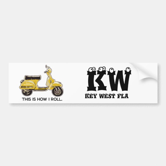 ThisIsHowIRoll, KW                             ... Bumper Sticker (Front)