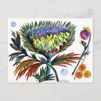 Thistle 42 Postcard by Julier at Zazzle