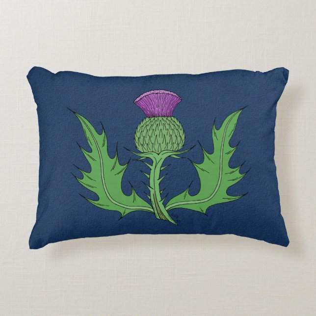 Thistle Accent Pillow (Front)