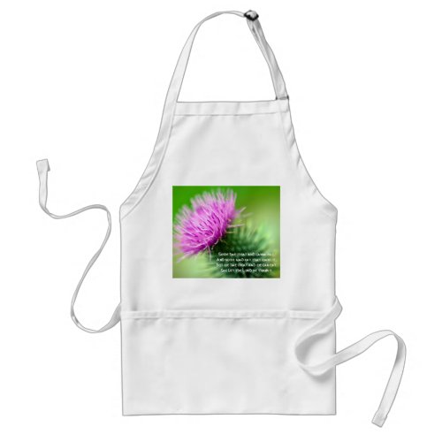 Thistle and Selkirk Grace Apron