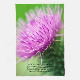 Thistle and Selkirk Grace Kitchen Towels